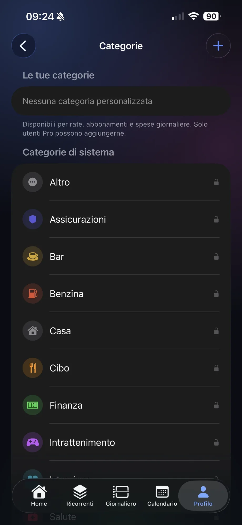 Categorie che parlano chiaro