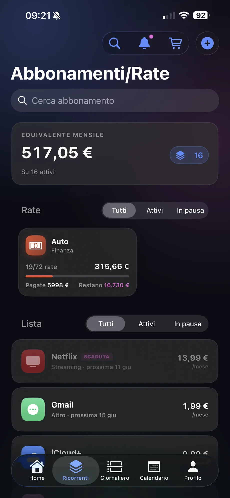 Rate e finanziamenti